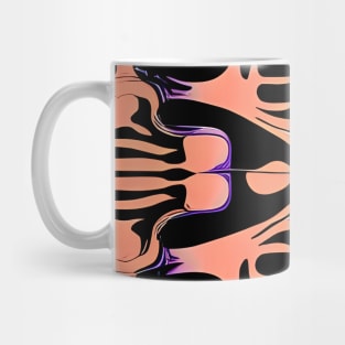 Skeleton and Bones (Salmon Orange and Purple) Mug